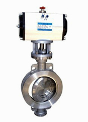 D973H、D973Y三偏心對夾硬密封電動蝶閥